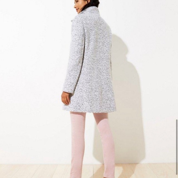 🌿 LOFT Funnel Neck Boucle Coat 🌿 - Picture 6 of 8